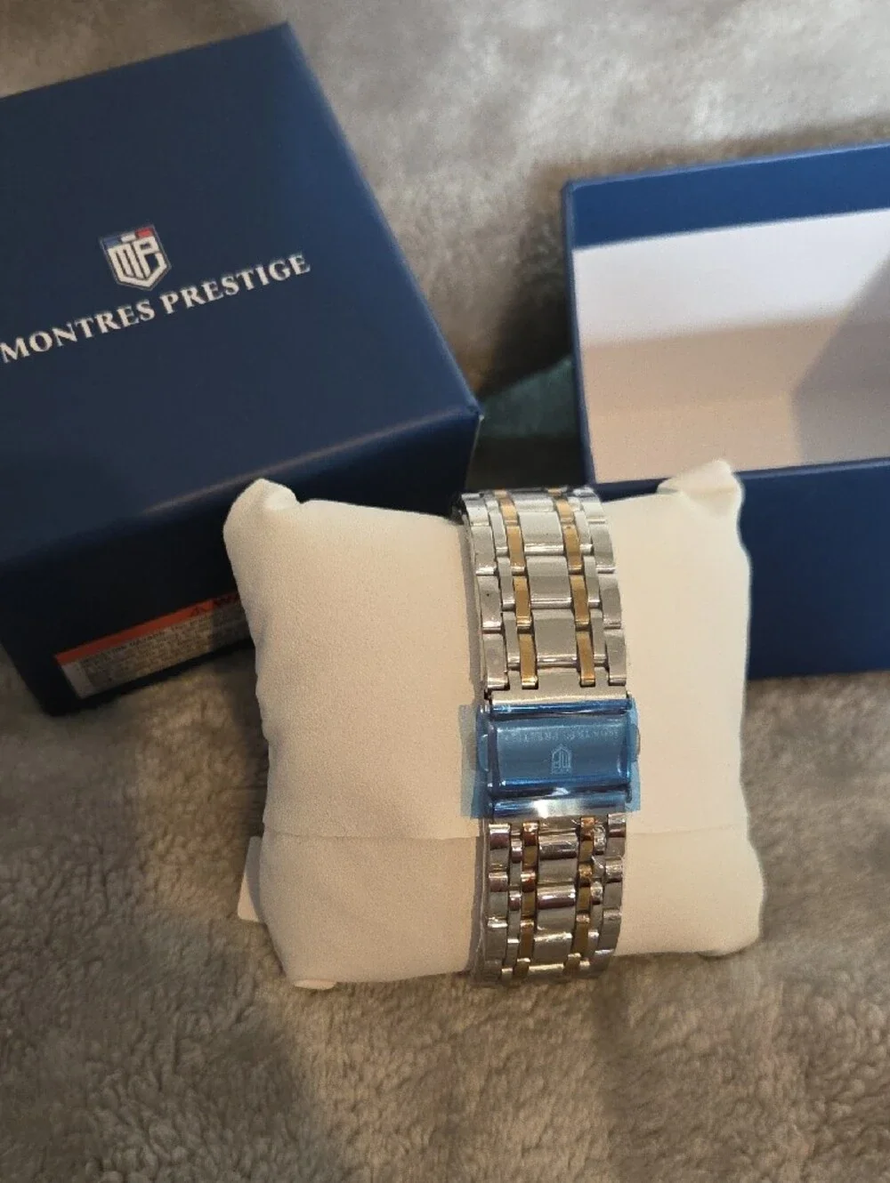 Montres Prestige Mpw-0058 Two-Tone Chronograph Watch - Silver & Gold. New!